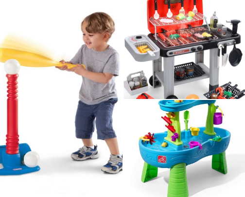 What My Toddler is Playing With Outside this Summer cover photo collage