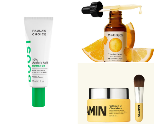 Skincare targeting acne & hyperpigmentation cover photo collage