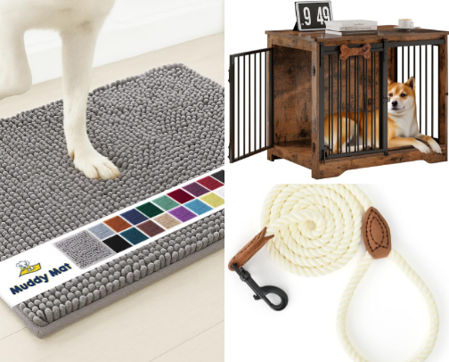 Dog favourite items cover photo collage