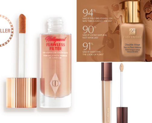 makeup recs!💋 cover photo collage
