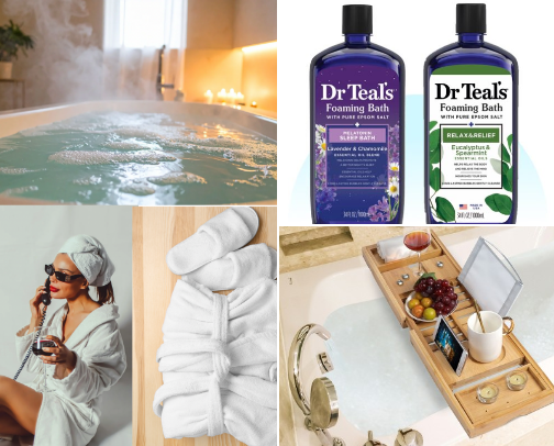 Turn your bathroom into a spa cover photo collage