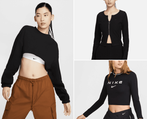 Nike Black Woman's Clothing cover photo collage