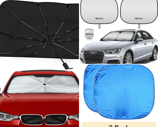 Sunshades That Actually Fit My Windshield Without Flopping Down Every Five Minutes cover photo collage