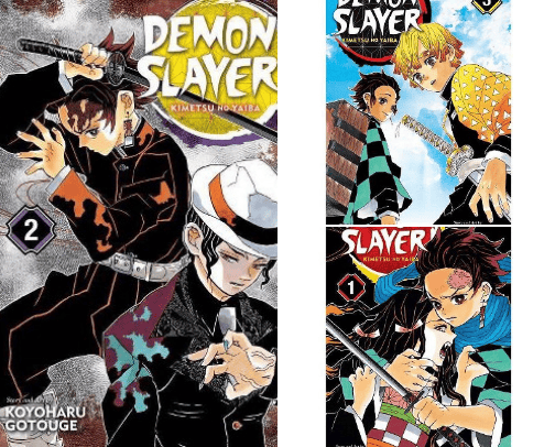 Kimetsu no Yaiba Manga Collection cover photo collage