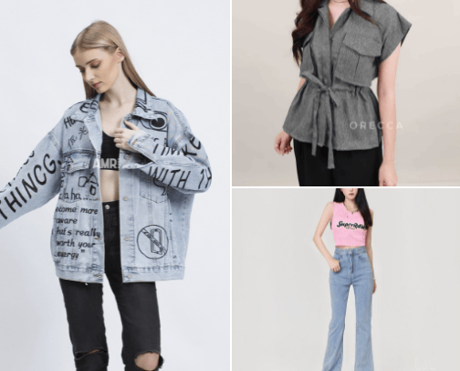 Korean style fashion cover photo collage