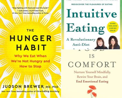 Books That Made Me Stop Stress Eating Without Even Trying cover photo collage