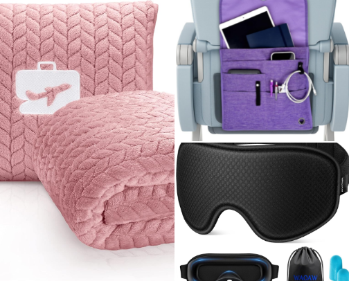 ✈️ Long-Haul Flight Essentials I Swear By [Travel Comfort Game-Changers ✈️] cover photo collage