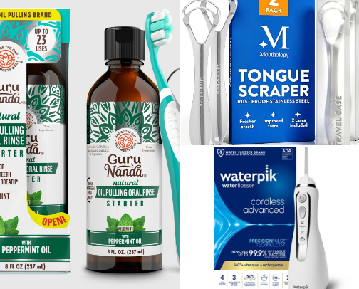 Oral hygiene maxxing cover photo collage