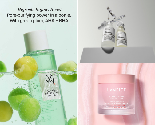 Glass Skin Essentials ✨ cover photo collage