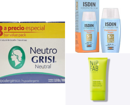 Best skin care for oily skin on a summer destination cover photo collage