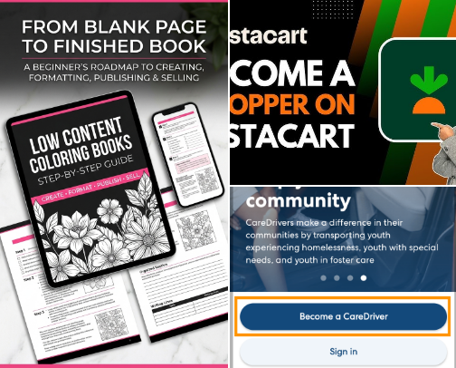 Solopreneur Circle | Side Hustle Digital Products Hub: Create New Streams of Passive Income cover photo collage