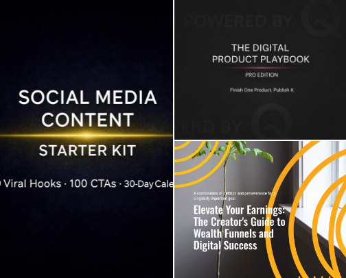 Side Hustle & Digital Tools Hub | Add New Streams of Passive Income in 48-Hours cover photo collage