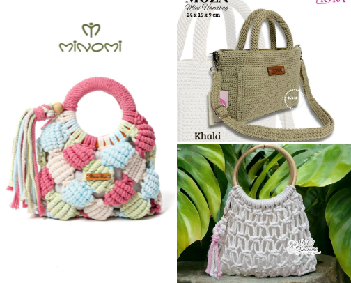 The knitting bag that makes me want to buy and keep it, really cute❤️ cover photo collage