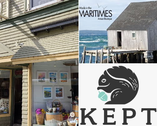 Gift stores in Nova Scotia cover photo collage