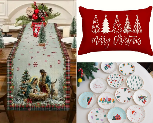 Christmas decor on a budget cover photo collage