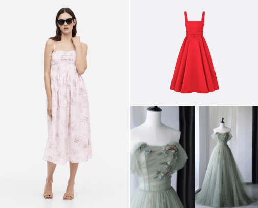prom dresses/accessories ideas🤍 cover photo collage