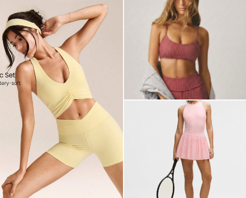 Spring Activewear 🌷🎾 cover photo collage