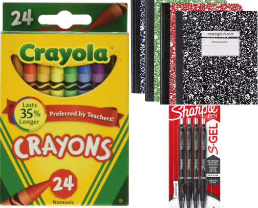 School Supplies cover photo collage