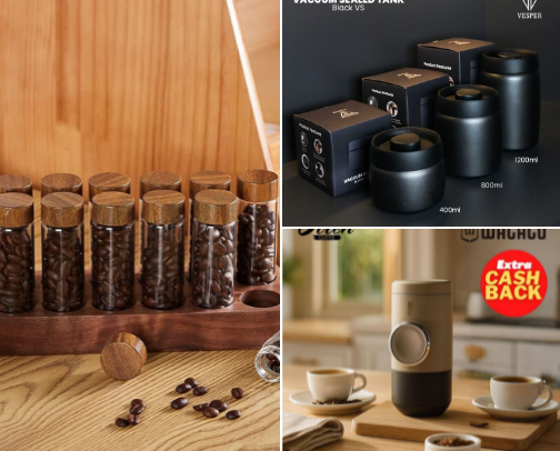 SHOPEE | Coffee Bar at your home☕ cover photo collage