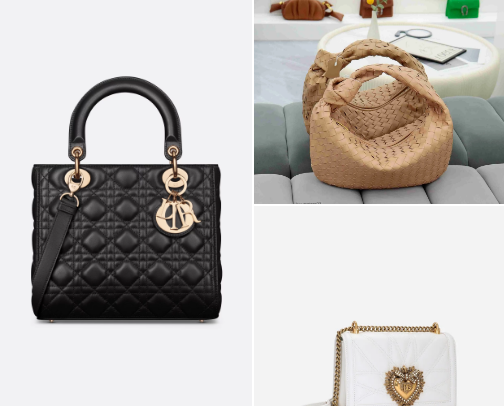 luxury handbags 😌 cover photo collage