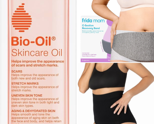 Postpartum essentials: C-section edition cover photo collage