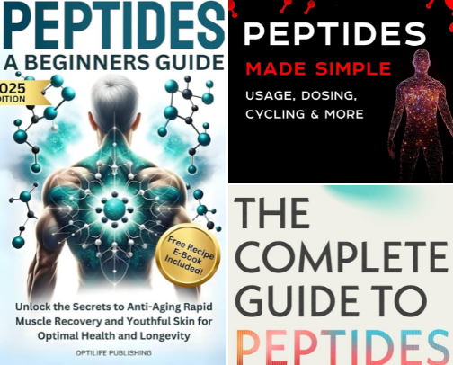 GLP-1 & Peptide Guides for Beginners cover photo collage