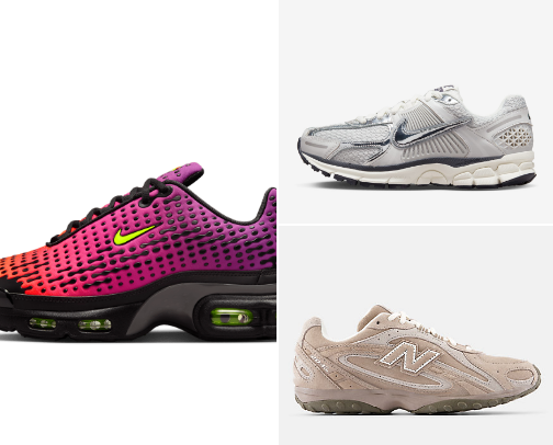 Athletic shoes cover photo collage