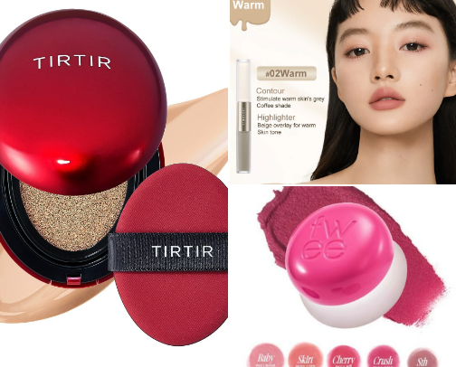 Basic Everyday Look with Korean/Chinese makeup products! cover photo collage