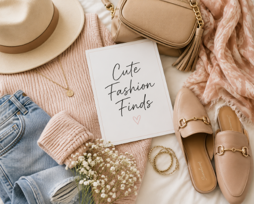  “Cute Fashion Finds I’m Loving” cover photo collage