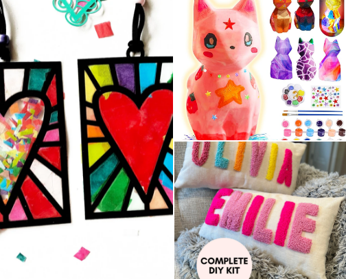 Kid friendly art cover photo collage
