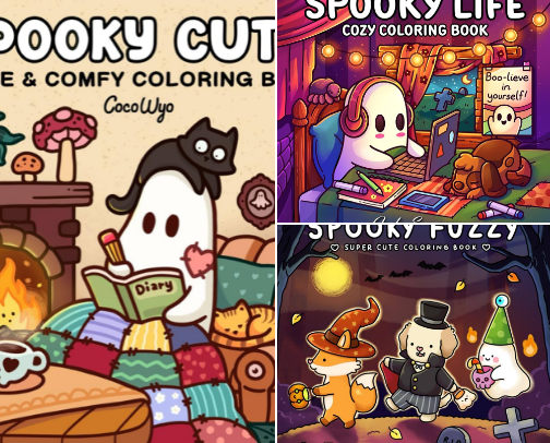 My Must-Have Collection of Coloring Books (As a 22 yr old) cover photo collage