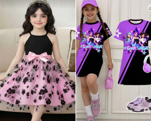 Cute Summer Outfits for Girls Ages 4 - 7 cover photo collage