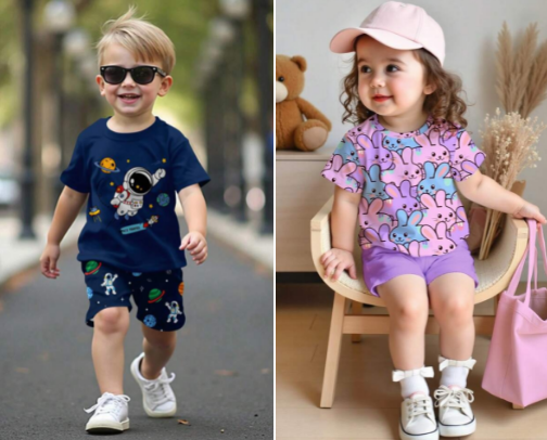 Summer Clothes for Children cover photo collage