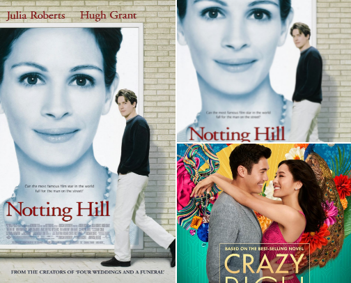 Rom-coms cover photo collage