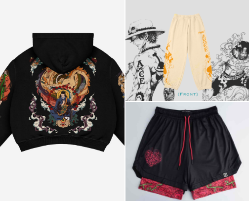 anime merch to die for cover photo collage