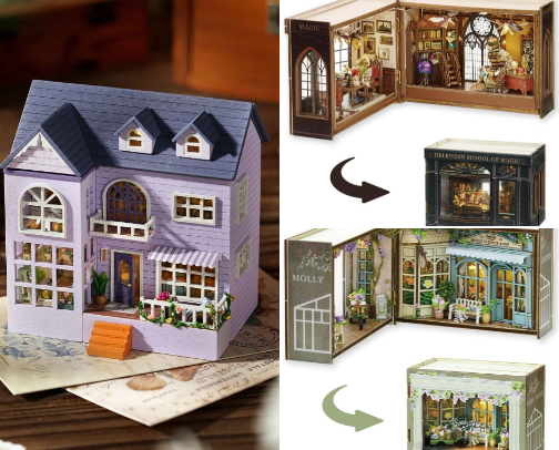 Dollhouse for Dollhouse, cute with your dolls, 1:144 and Other Scale cover photo collage