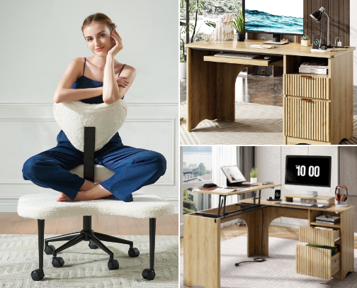home office must haves ✨ cover photo collage