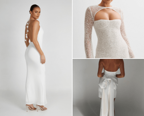 Bridal Outfits from Meshki cover photo collage
