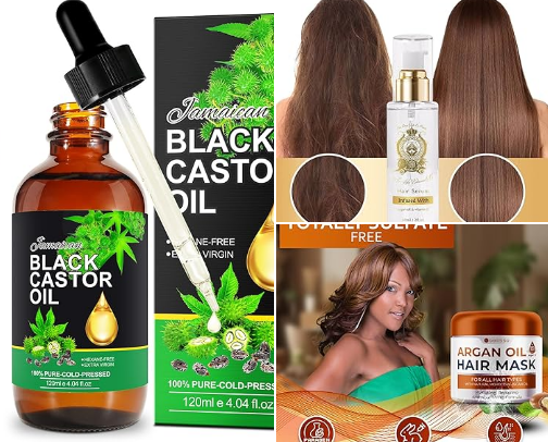 🌿 Hair Growth & Shine Essentials | My Go-To Favorites cover photo collage