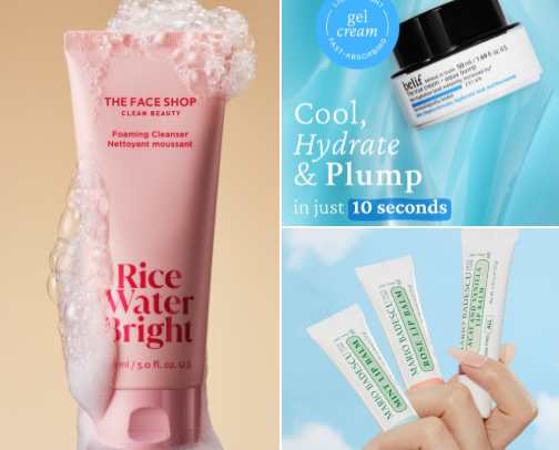 Skincare favorites for hydrated & glassy skin!! cover photo collage