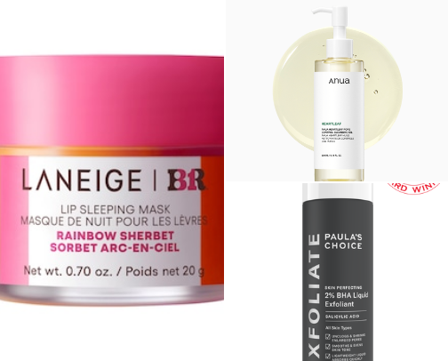 Effective yet simple skincare + hair care cover photo collage