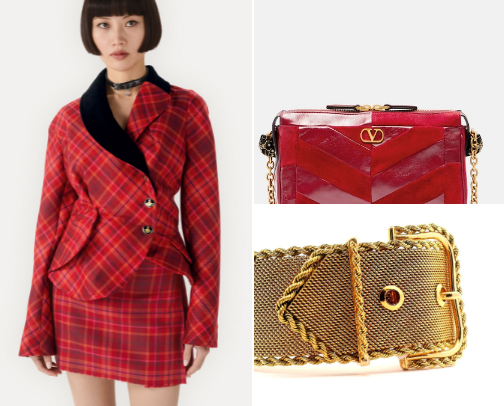 Vintage Red Outfits Aesthetic: Best 1980s Burgundy Tailoring, Luxury Red Wool Coats & Cherry Tweed Jackets cover photo collage