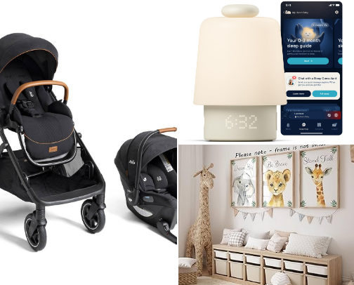 Things nobody tells you are absolute MUST-HAVES for a baby… until you need them. 👀🍼 cover photo collage