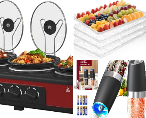 Holiday & Seasonal Hosting Reset Guide (Viral Party Table Hacks, Guest Room Comfort Staples & Effortless Cleanup Edition) cover photo collage