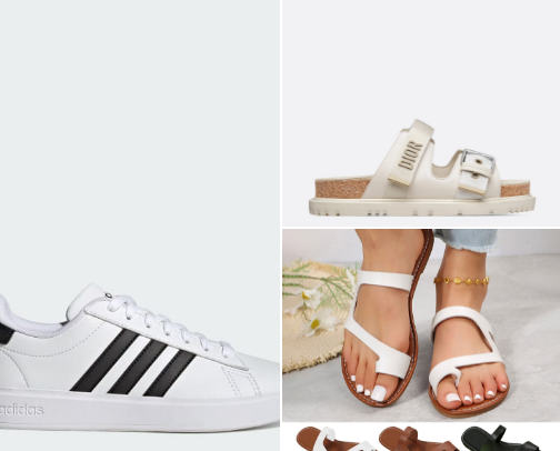 Shoes cover photo collage