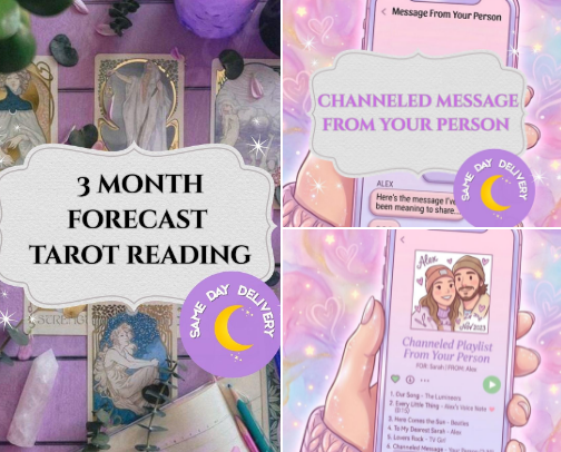 Personalized Tarot Readings: Spiritual Insights for Your Journey cover photo collage