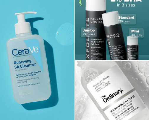 Skincare Must-Haves For Acne-Prone Skin cover photo collage