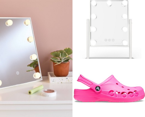 College dorm items cover photo collage