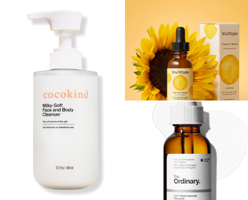goddess skincare routine ₊✩‧₊˚ cover photo collage