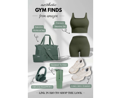 🏋️‍♀️ That Girl Gym Finds cover photo collage